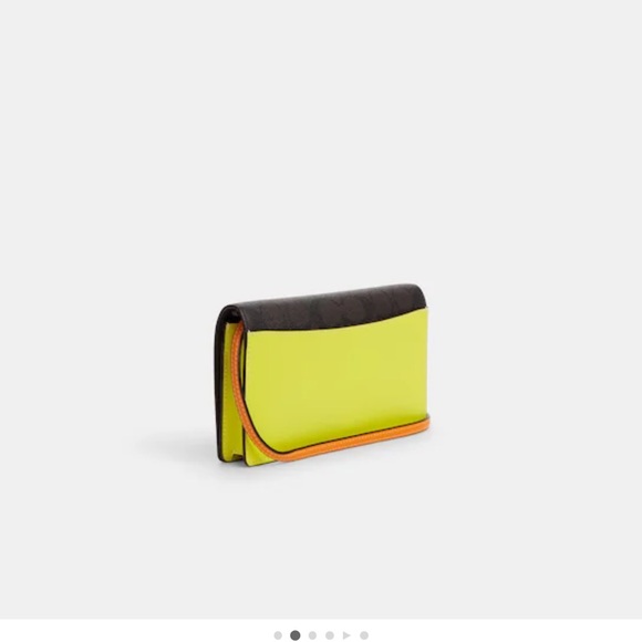 Anna Foldover Clutch Crossbody In Colorblock Signature Canvas - Picture 3 of 13